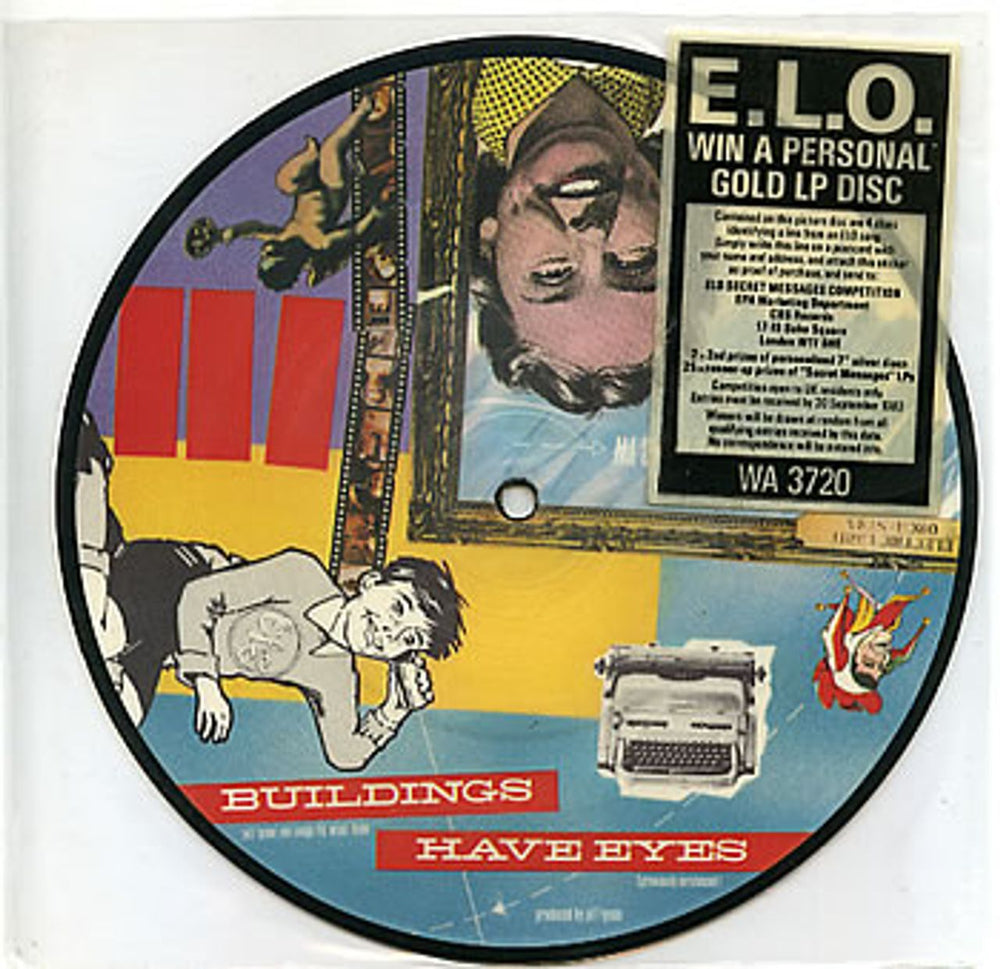 Electric Light Orchestra Secret Messages - stickered UK 7" vinyl picture disc (7 inch picture disc single) WA3720