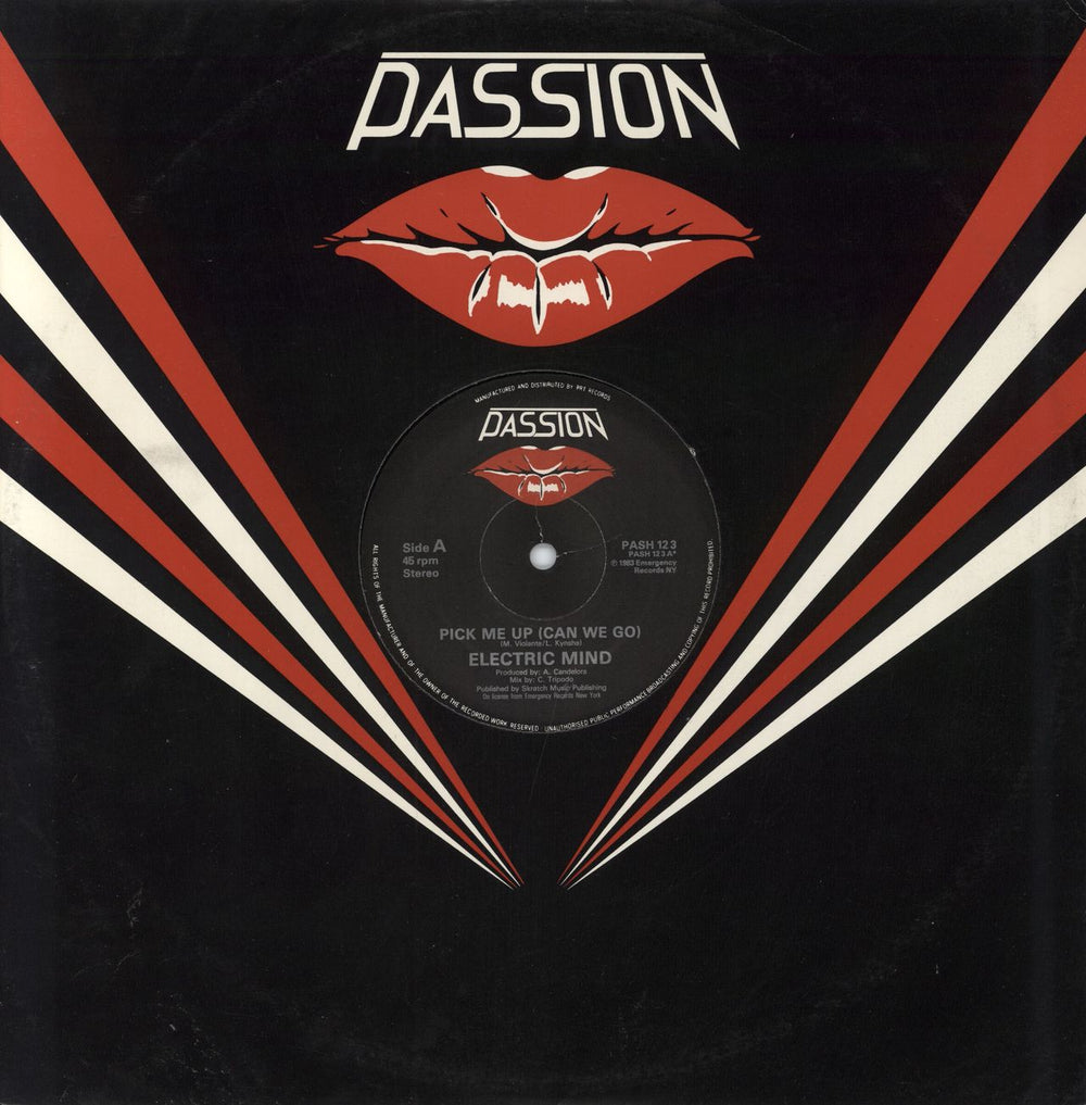 Electric Mind Pick Me Up (Can We Go) / Zwei (Dub Version) UK 12" vinyl single (12 inch record / Maxi-single) PASH123