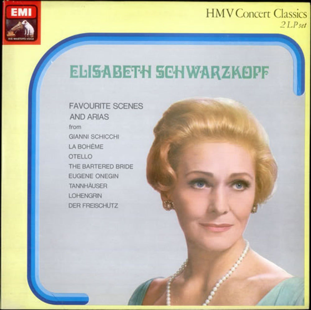 Elisabeth Schwarzkopf Favourite Scenes and Arias UK 2-LP vinyl record set (Double LP Album) SXDW3049