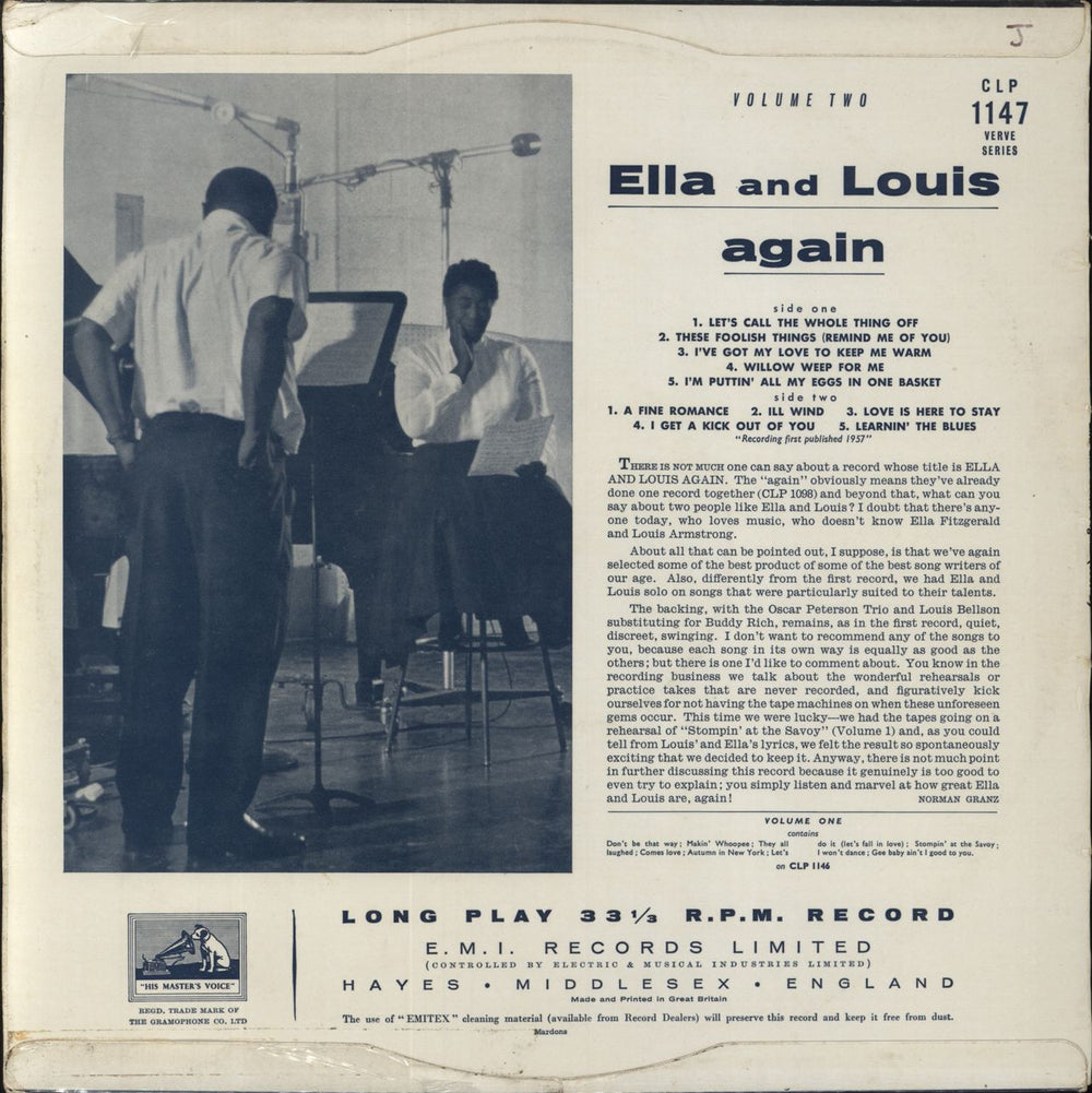 Ella Fitzgerald & Louis Armstrong Ella And Louis Again UK 2-LP vinyl record set (Double LP Album)