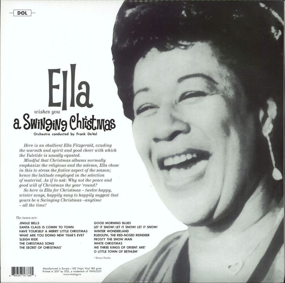 Ella Fitzgerald Ella Wishes You A Swinging Christmas UK picture disc LP (vinyl picture disc album) 889397577605