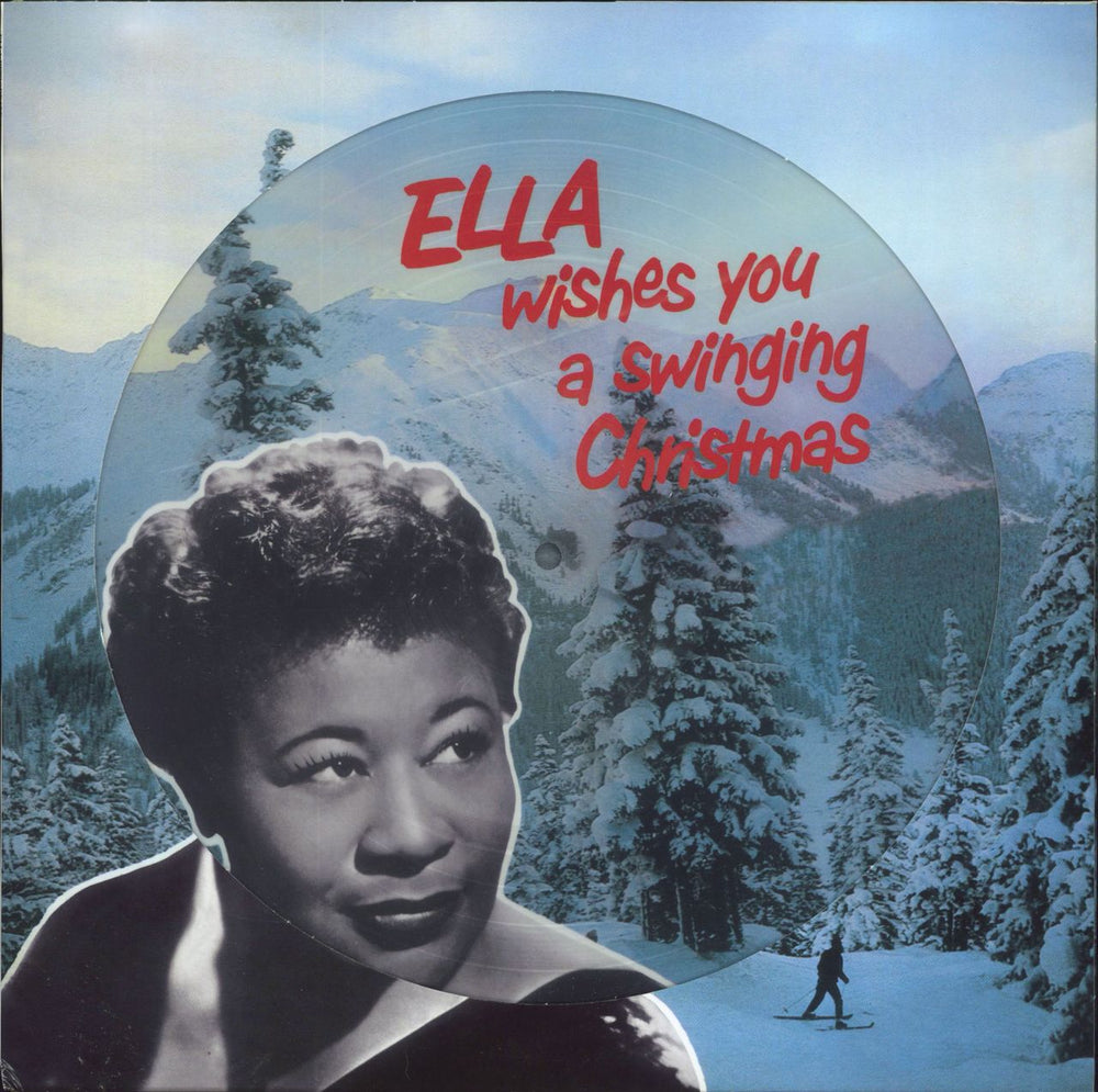 Ella Fitzgerald Ella Wishes You A Swinging Christmas UK picture disc LP (vinyl picture disc album) DOS760HP