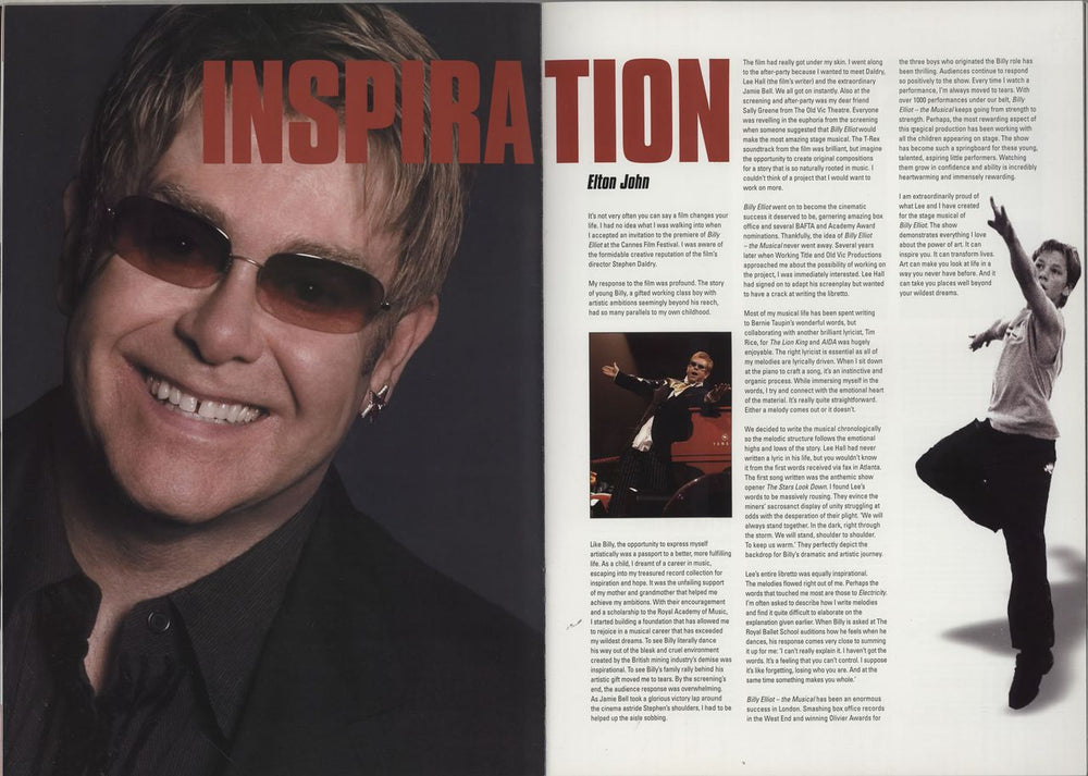 Elton John Billy Elliot UK tour programme JOHTRBI759645