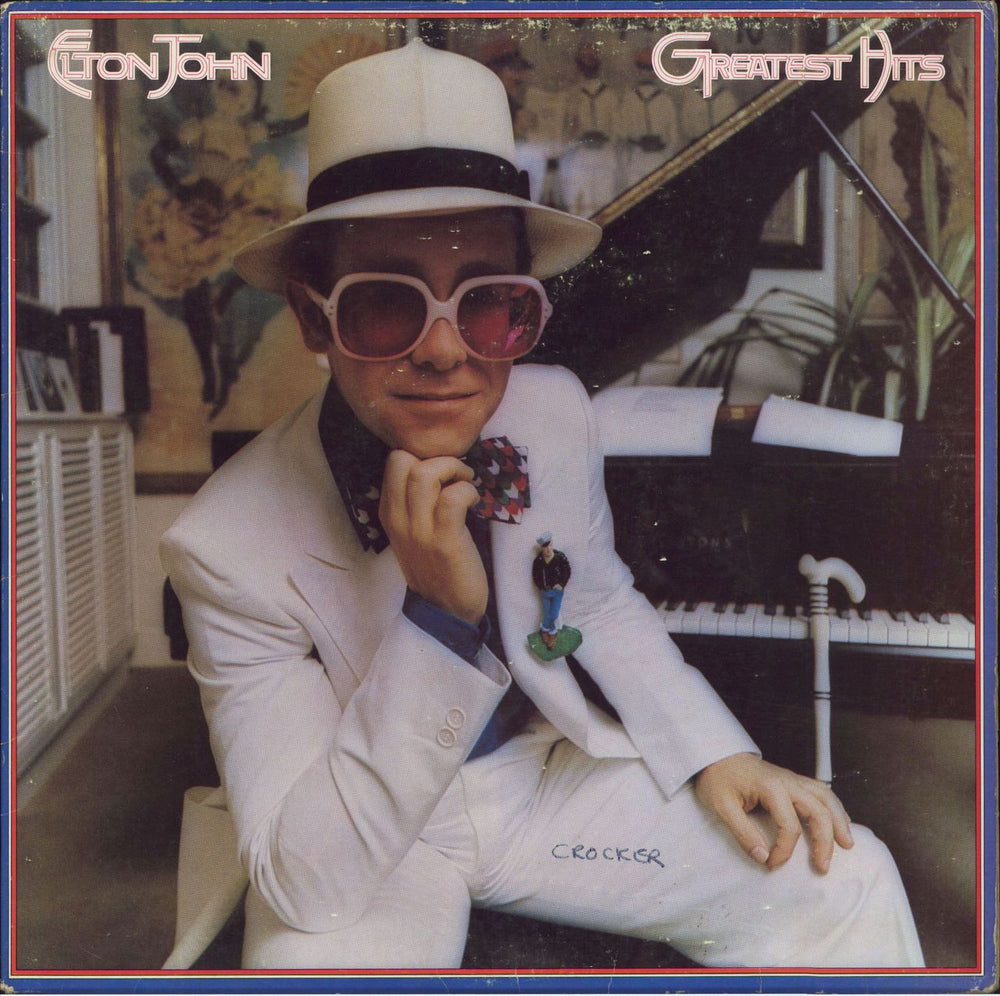 Elton John Greatest Hits Jamaican vinyl LP album (LP record) MCA-2128