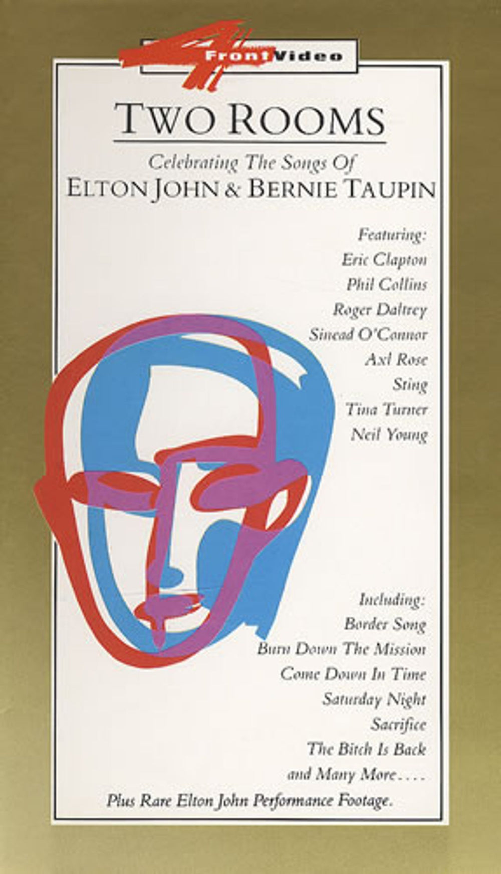 Elton John Two Rooms UK video (VHS or PAL or NTSC) 0870623