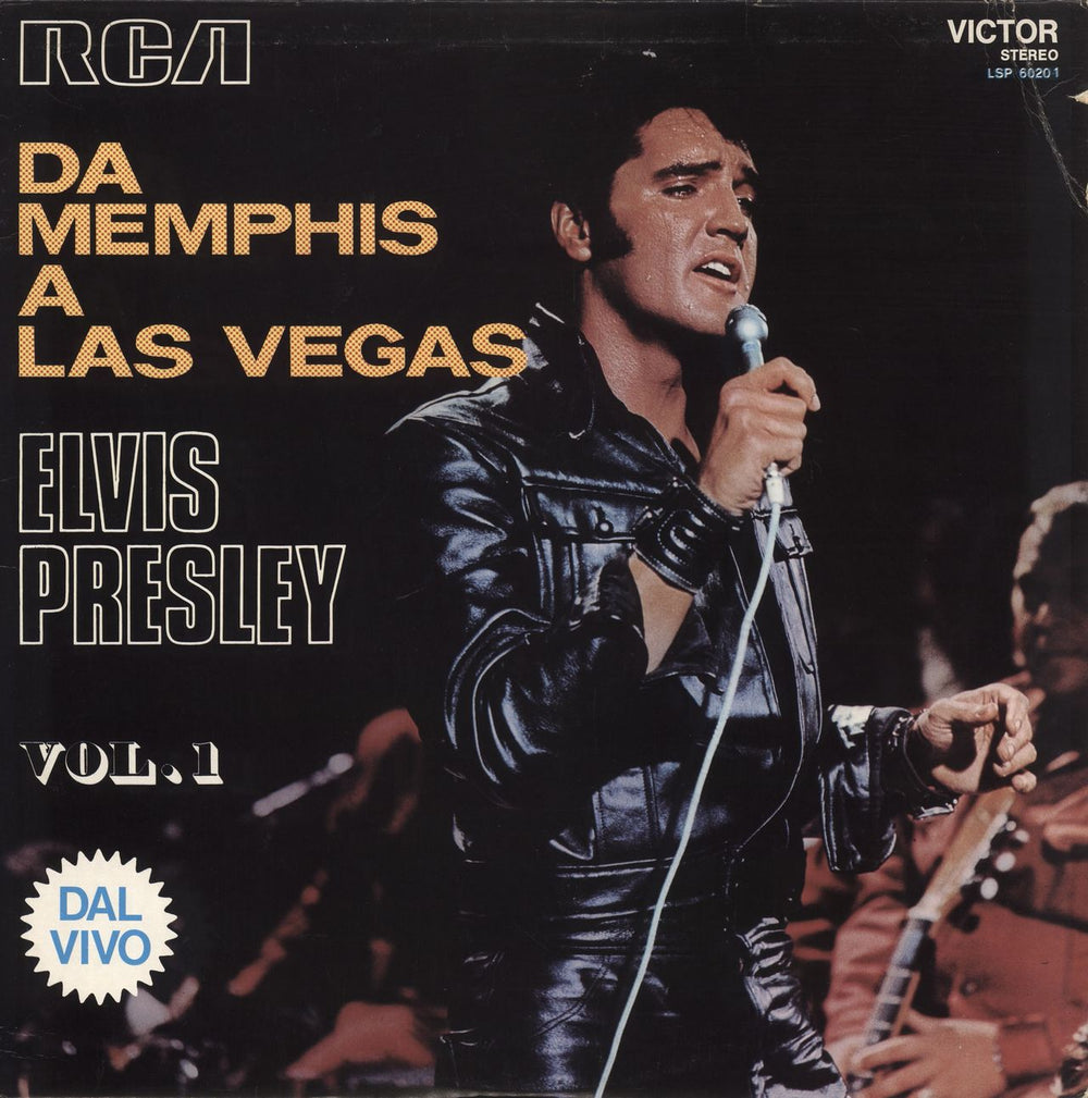 Elvis Presley Da Memphis A Las Vegas Vol. 1 Italian vinyl LP album (LP record) LSP6020-1