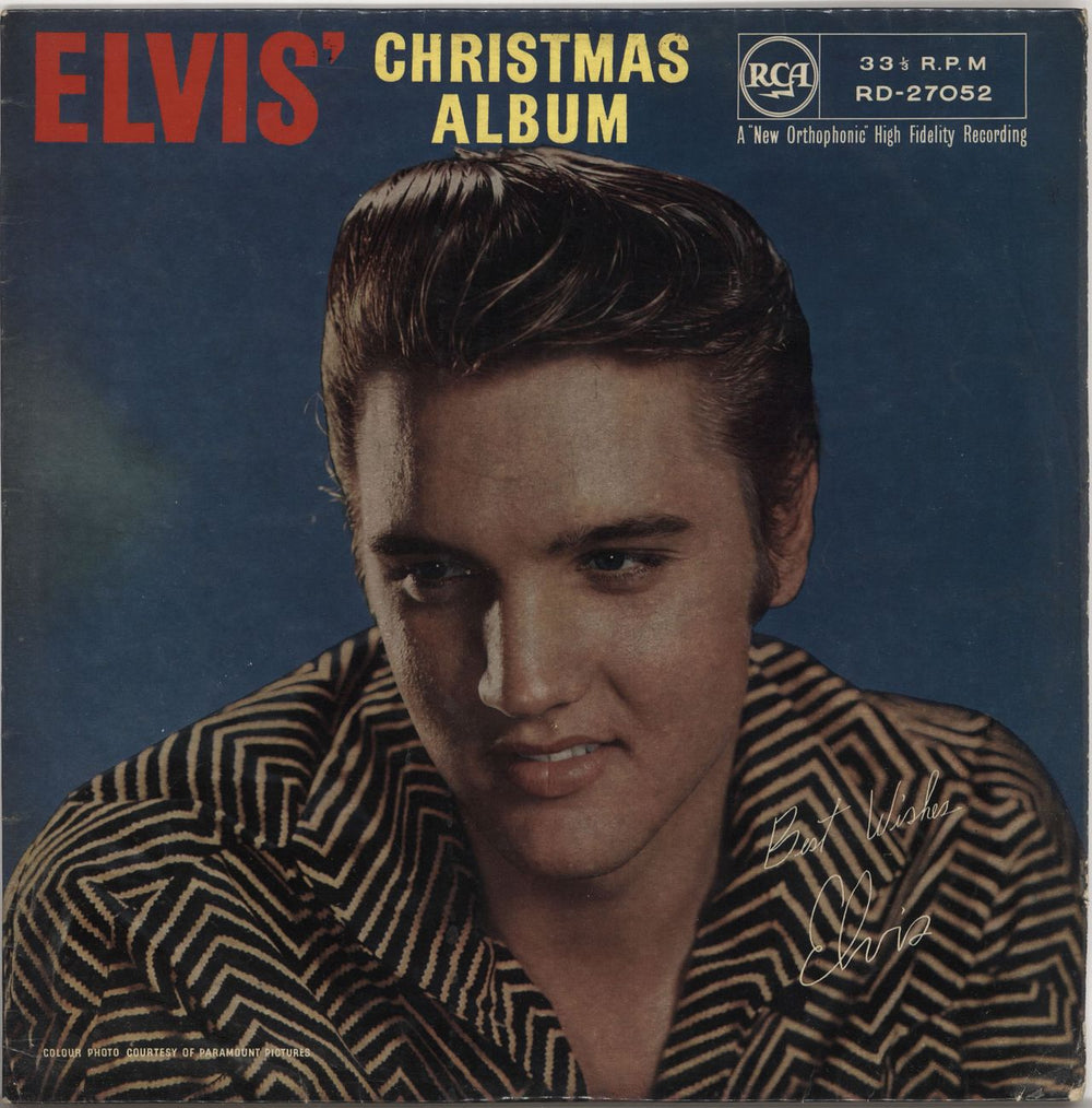 Elvis Presley Elvis' Christmas Album - 2nd - EX UK vinyl LP album (LP record) RD-27052