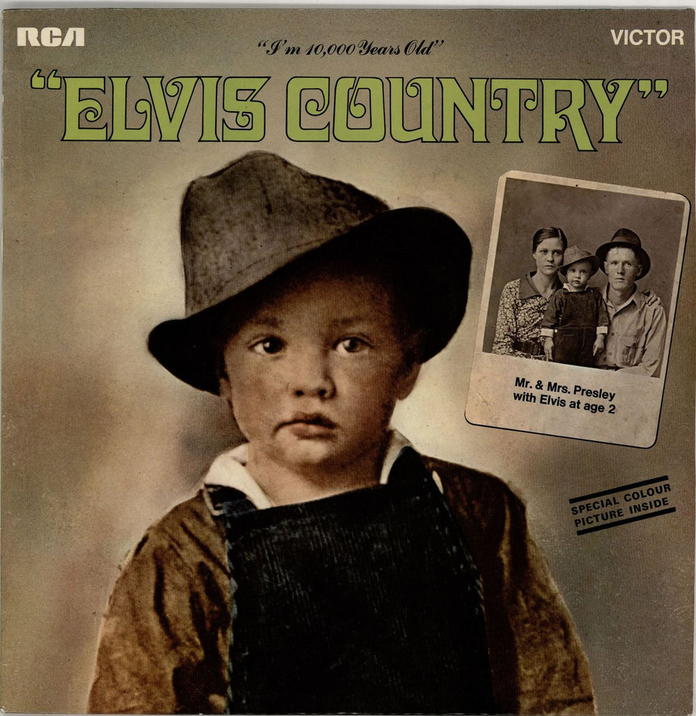 Elvis Presley Elvis Country UK vinyl LP album (LP record) SF8172