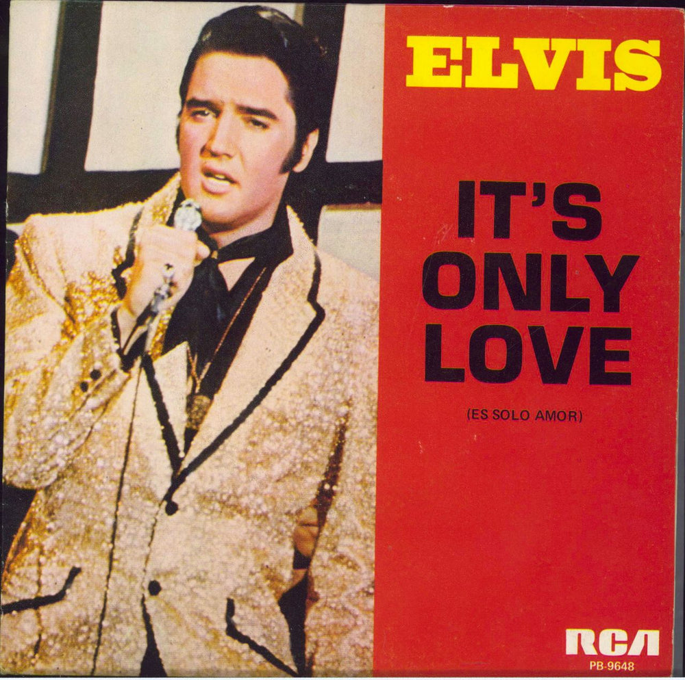 Elvis Presley Es Solo Amor - It's Only Love Spanish 7" vinyl single (7 inch record / 45) PB-9648