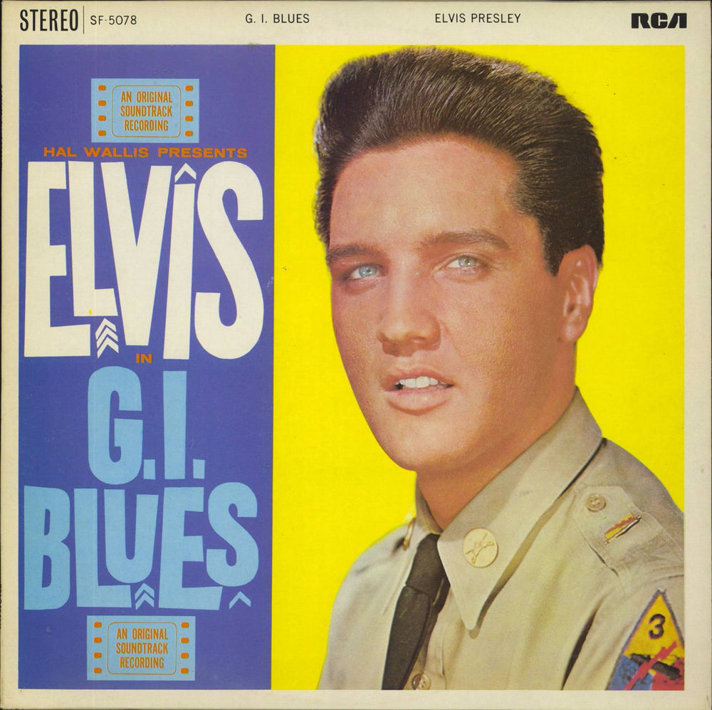 Elvis Presley G.I. Blues - 3rd - French Vinyl UK vinyl LP album (LP record) SF-5078