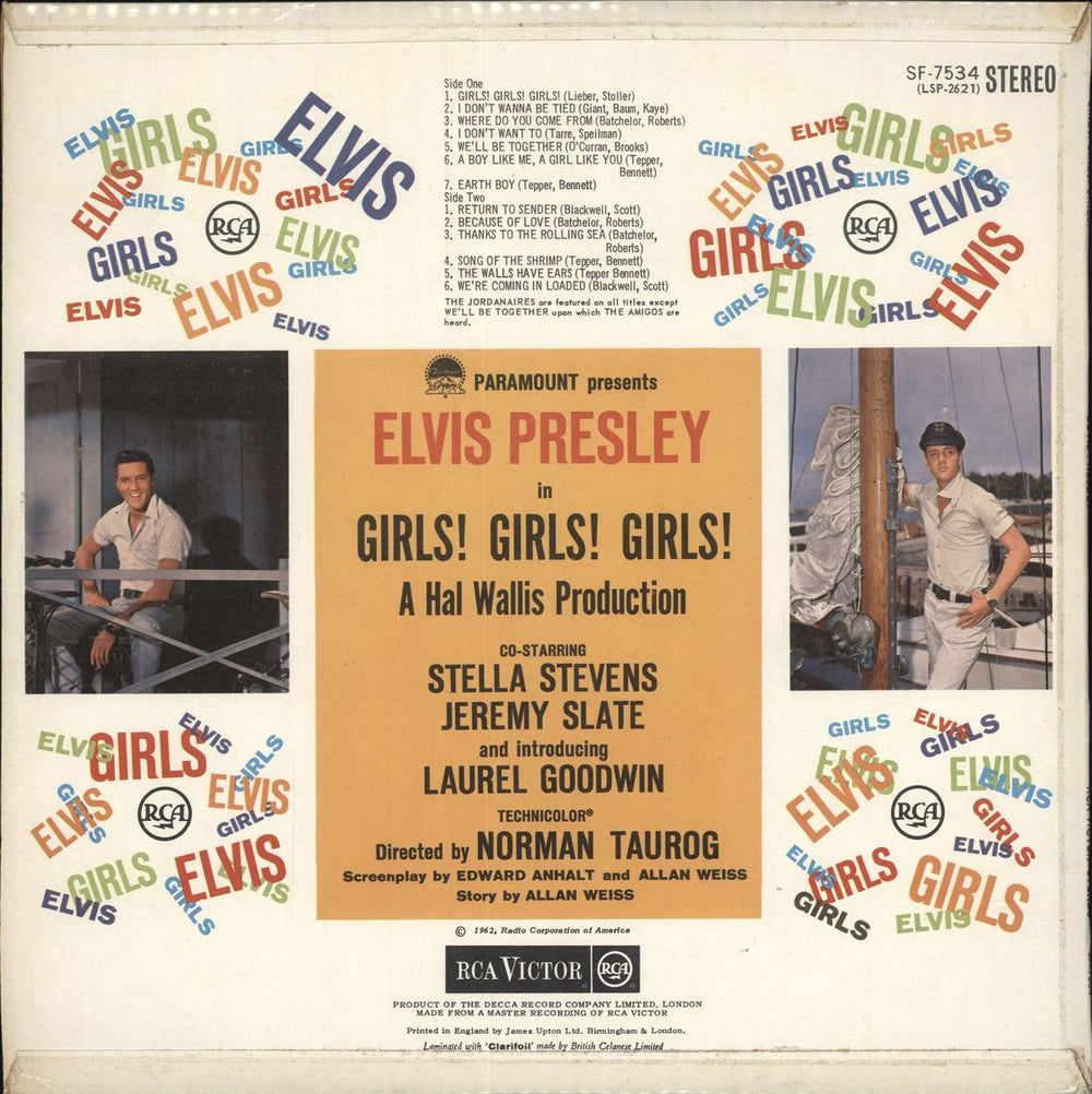 Elvis Presley Girls! Girls! Girls! - 1st UK vinyl LP album (LP record)