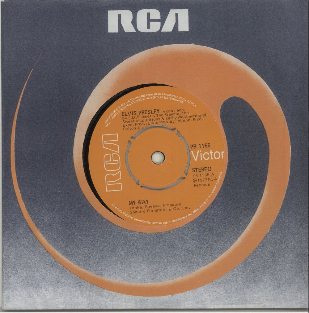 Elvis Presley My Way - 4pr UK 7" vinyl single (7 inch record / 45) PB1165