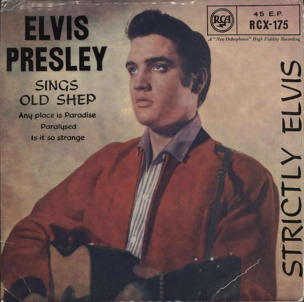 Elvis Presley Strictly Elvis EP - 7th - solid UK 7" vinyl single (7 inch record / 45) RCX-175