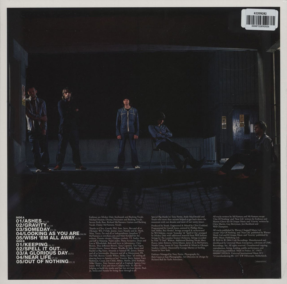 Embrace Out Of Nothing - 180gm Red Vinyl - Sealed UK vinyl LP album (LP record) 8880722092826