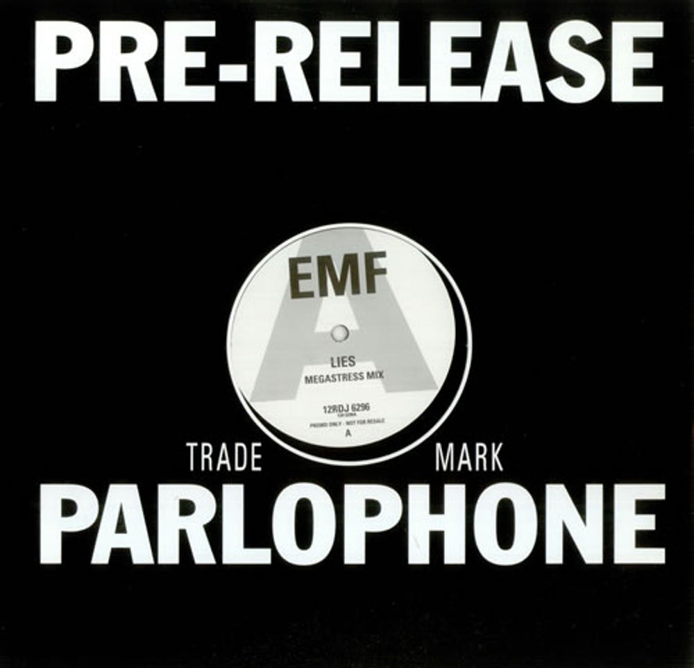 EMF Lies UK Promo 12" vinyl single (12 inch record / Maxi-single) 12RDJ6296