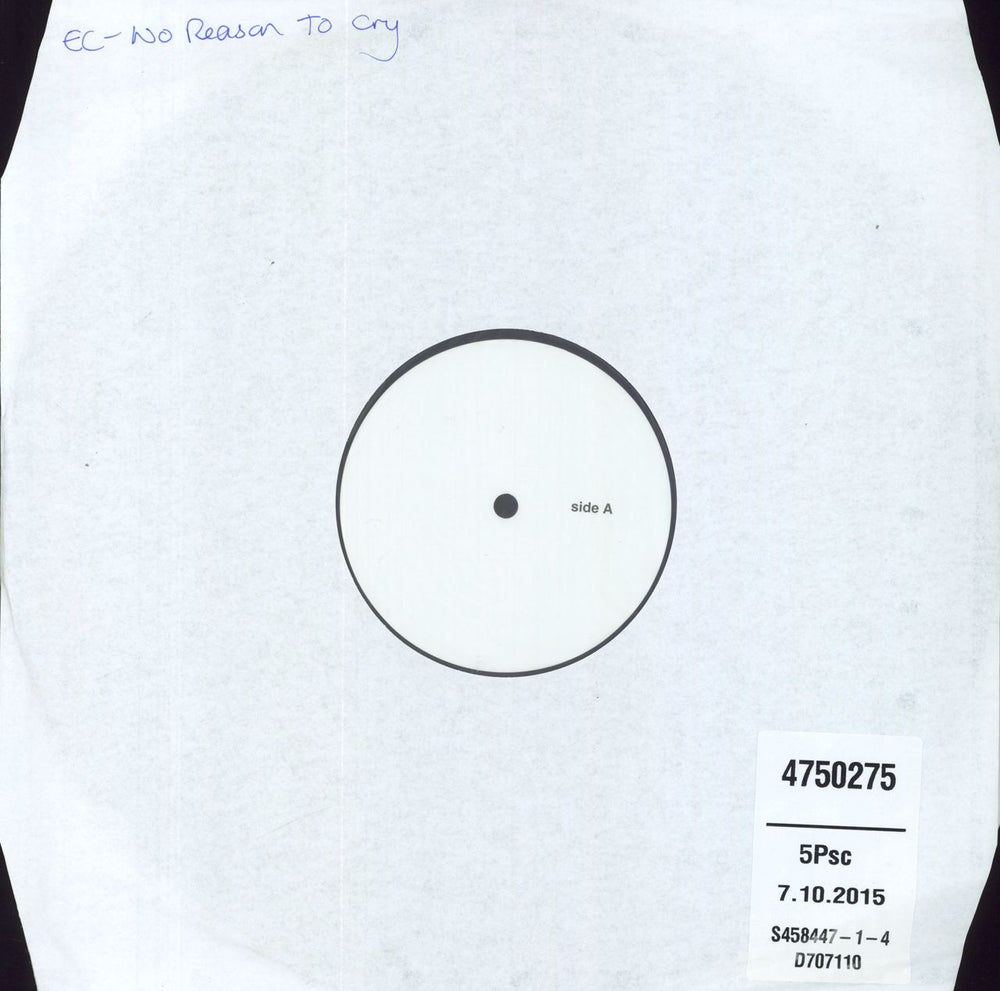 Eric Clapton No Reason To Cry - 180gm Test Pressing UK vinyl LP album (LP record) 475027-5