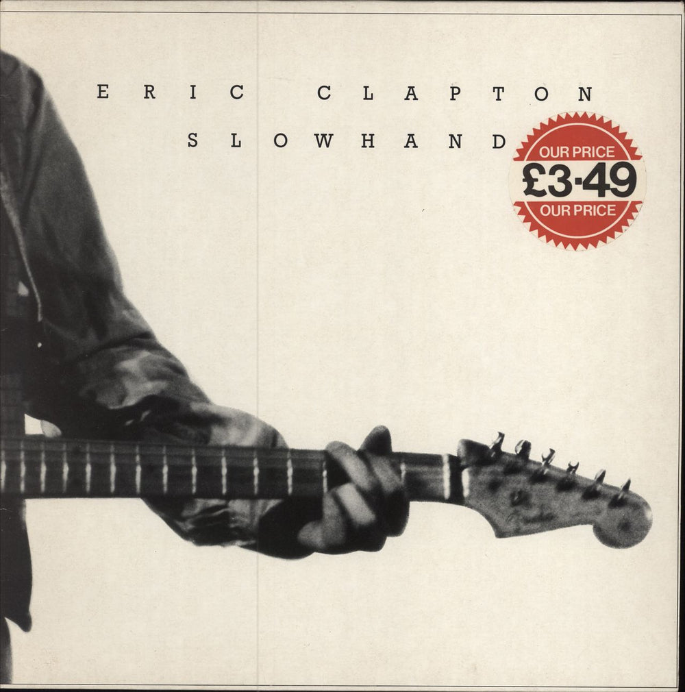 Eric Clapton Slowhand - price sticker UK vinyl LP album (LP record) SPELP25