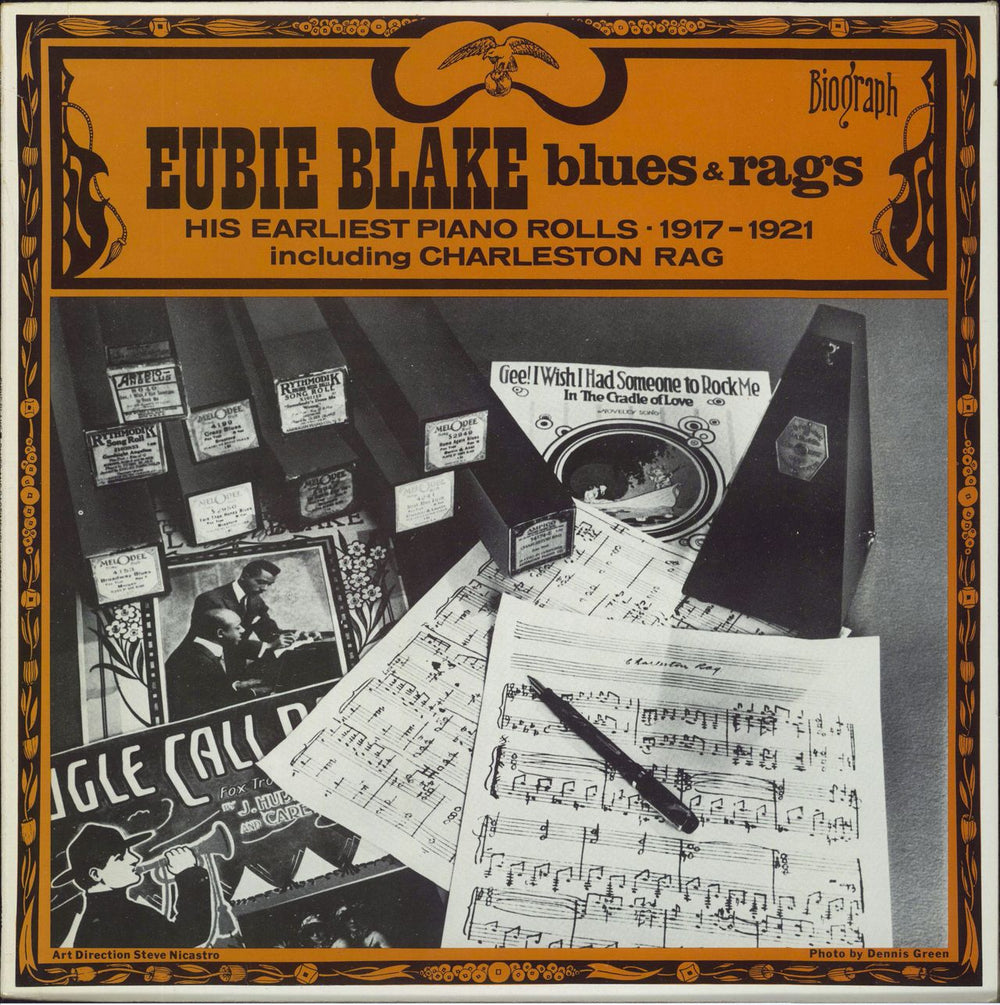 Eubie Blake Volume 1 Blues And Ragtime 1917 - 1921 - Sample Dutch vinyl LP album (LP record) 9283112