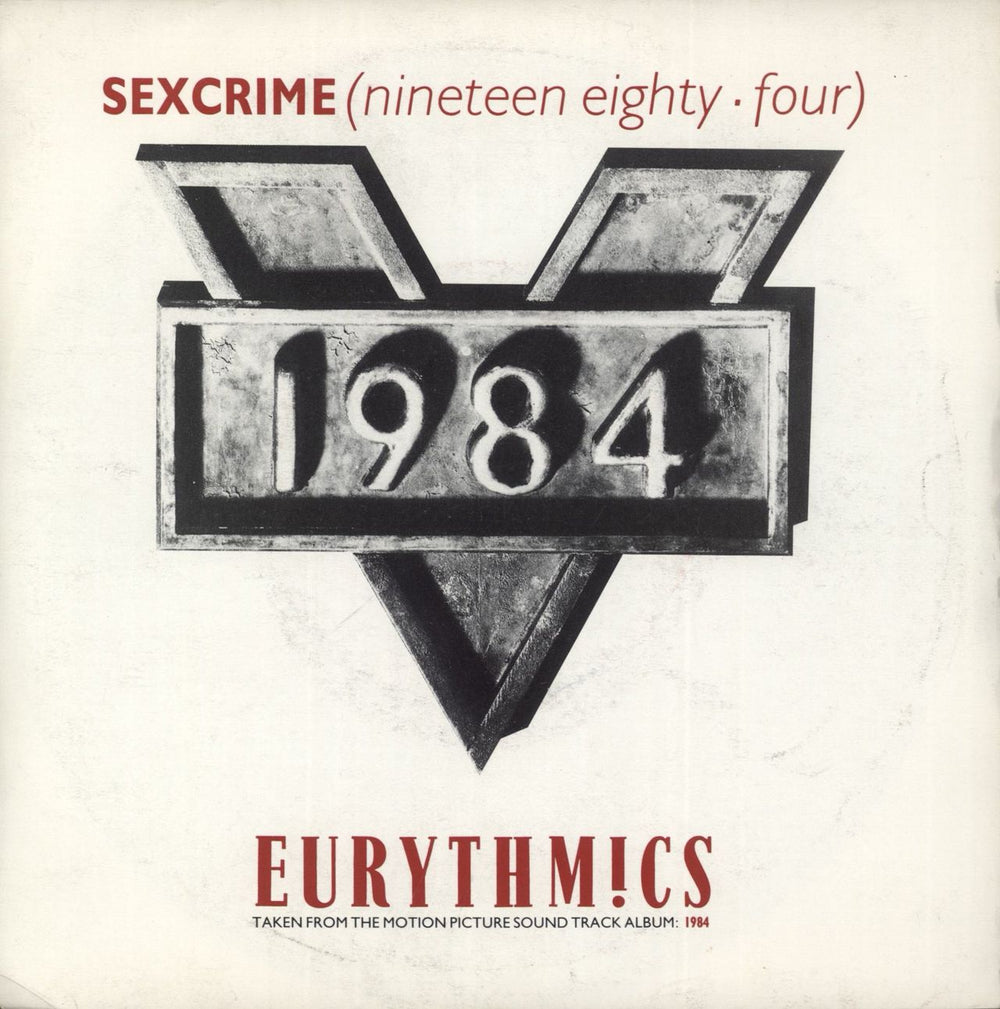 Eurythmics Sexcrime UK 7" vinyl single (7 inch record / 45) VS728