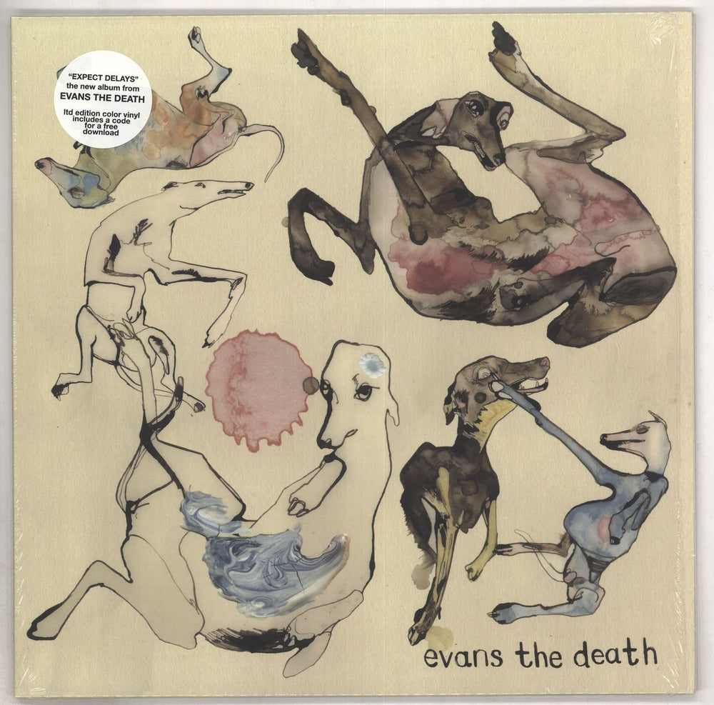 Evans The Death Expect Delays - Pink Vinyl US vinyl LP album (LP record) SLR212