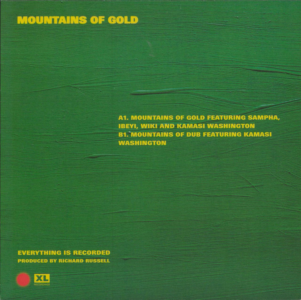 Everything Is Recorded Mountains Of Gold UK 12" vinyl single (12 inch record / Maxi-single)