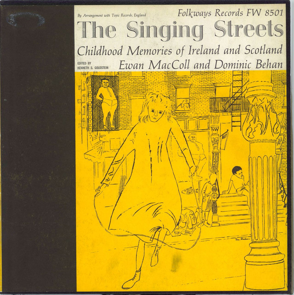 Ewan MacColl The Singing Streets US vinyl LP album (LP record) FW8501