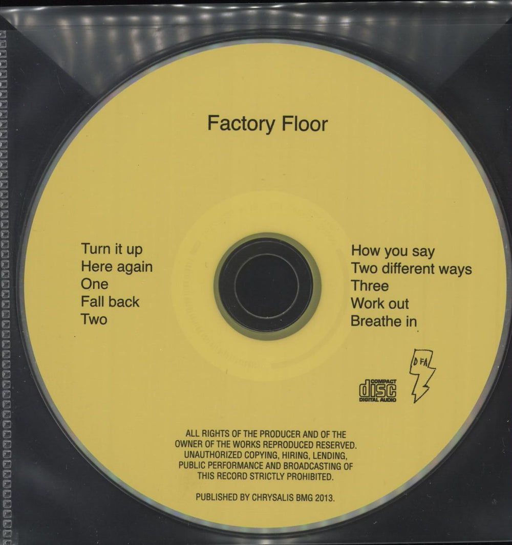 Factory Floor Factory Floor - Yellow Vinyl + Two CDs UK 2-LP vinyl record set (Double LP Album) 5050954405760