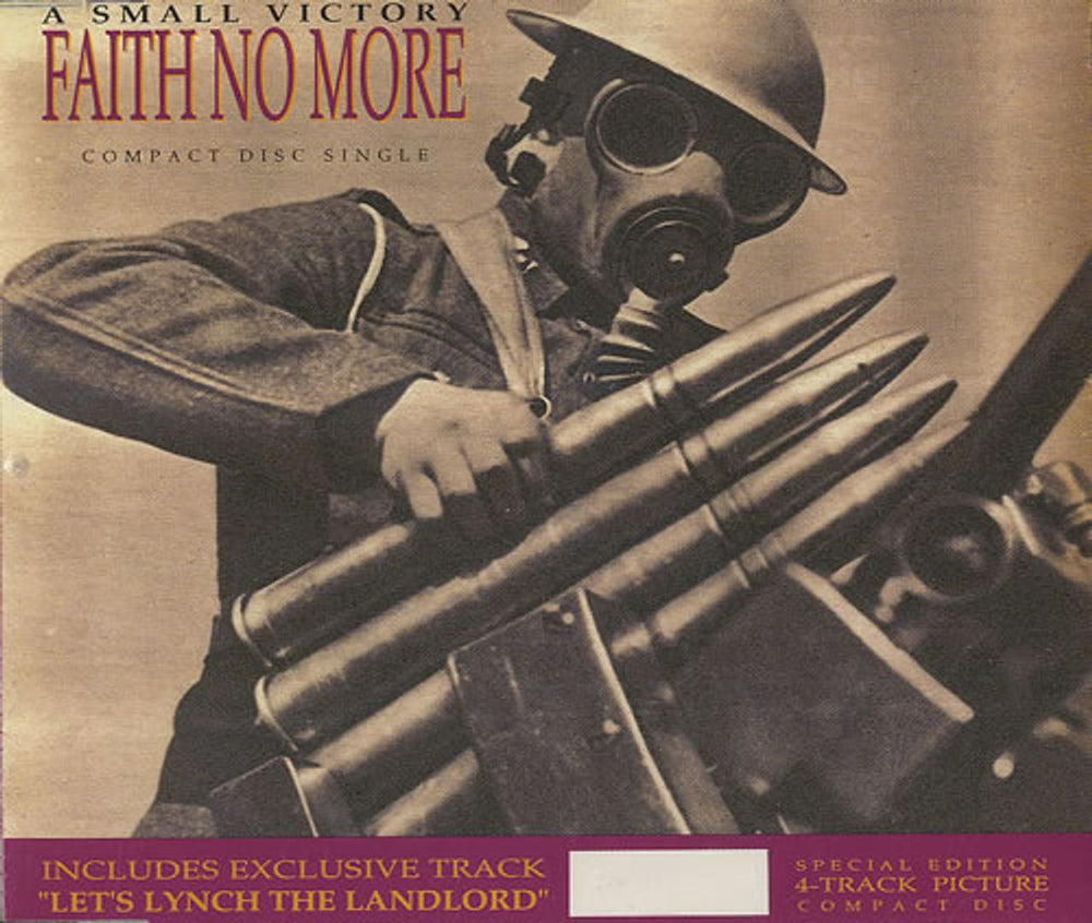 Faith No More A Small Victory - Picture Sleeve UK CD single (CD5 / 5") LASCD39