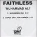 Faithless Muhammad Ali UK Promo CD-R acetate CD ACETATE