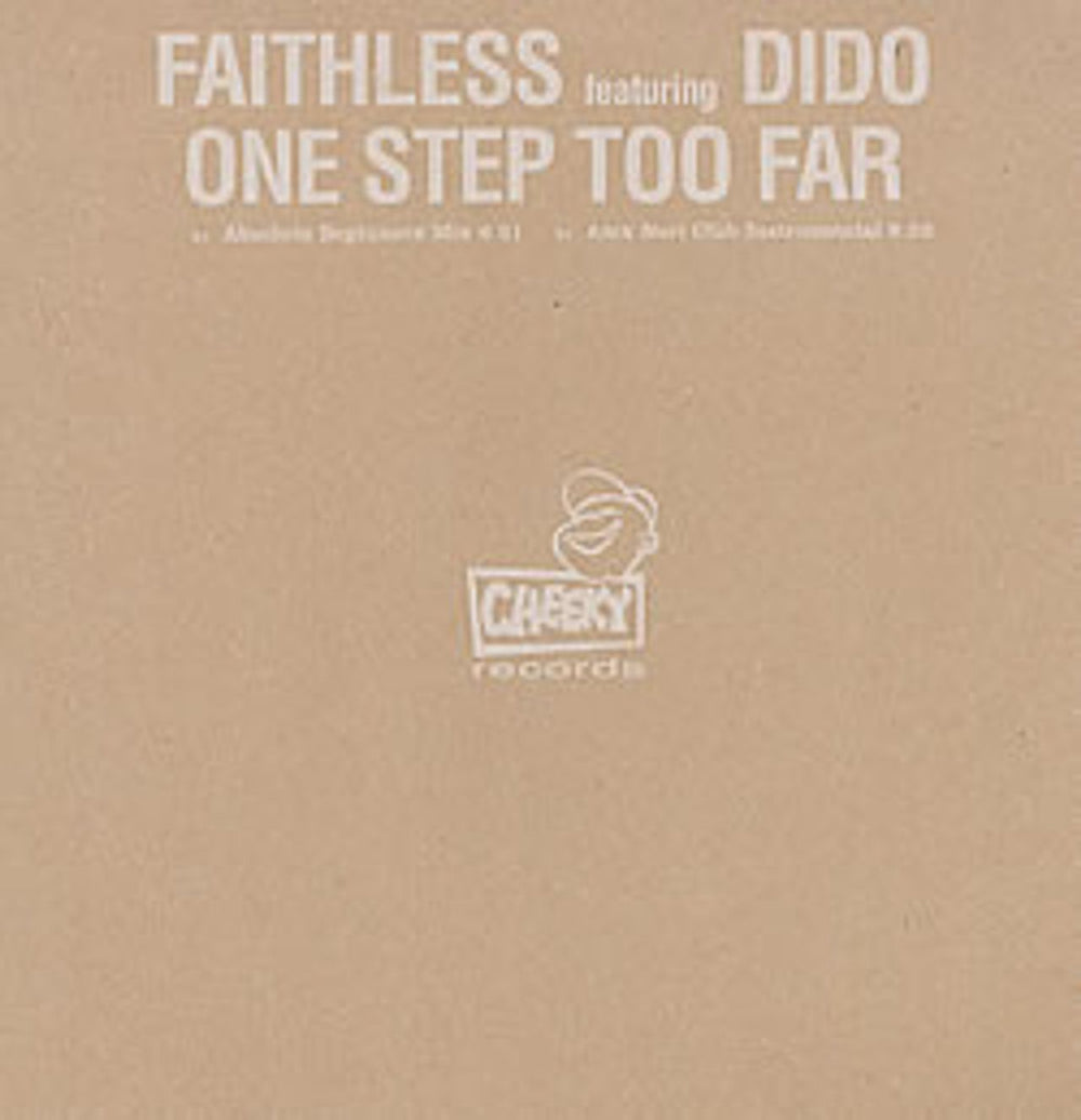 Faithless One Step Too Far UK Promo 12" vinyl single (12 inch record / Maxi-single) CHEEKY016C