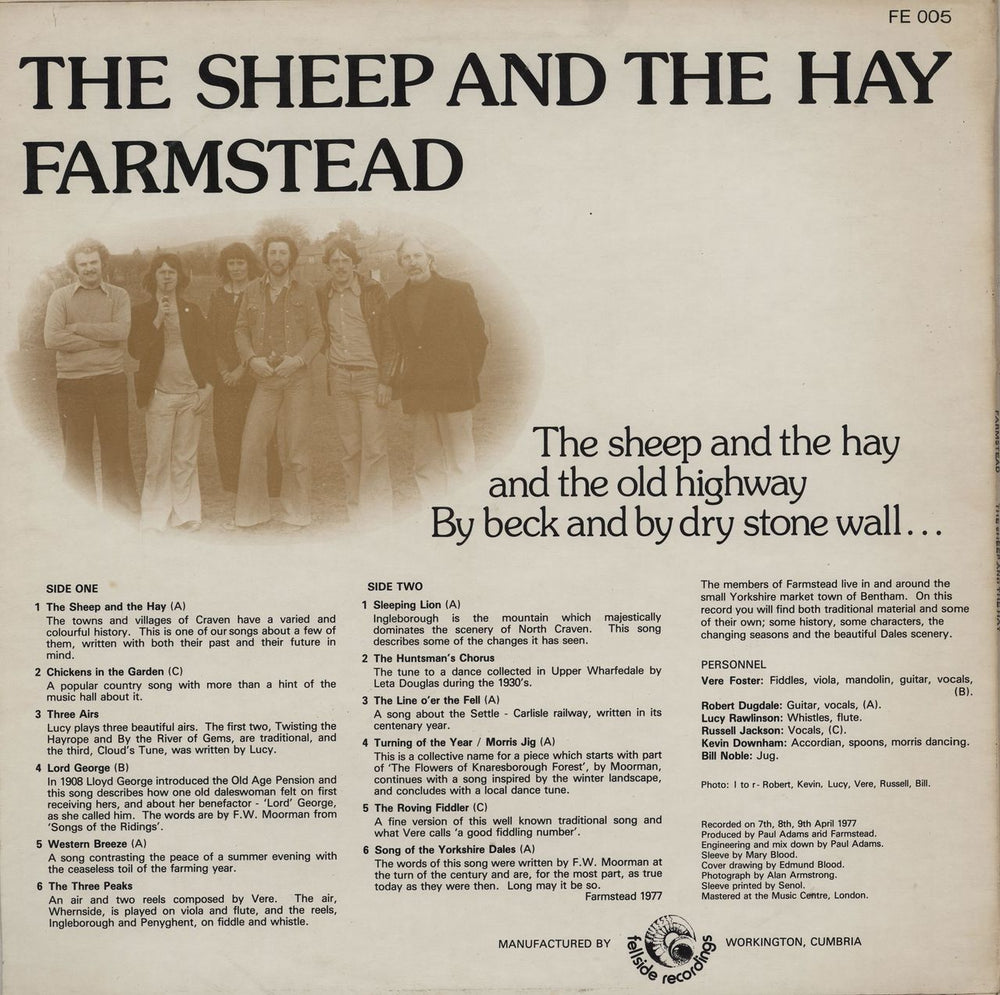 Farmstead The Sheep And The Hay UK vinyl LP album (LP record)