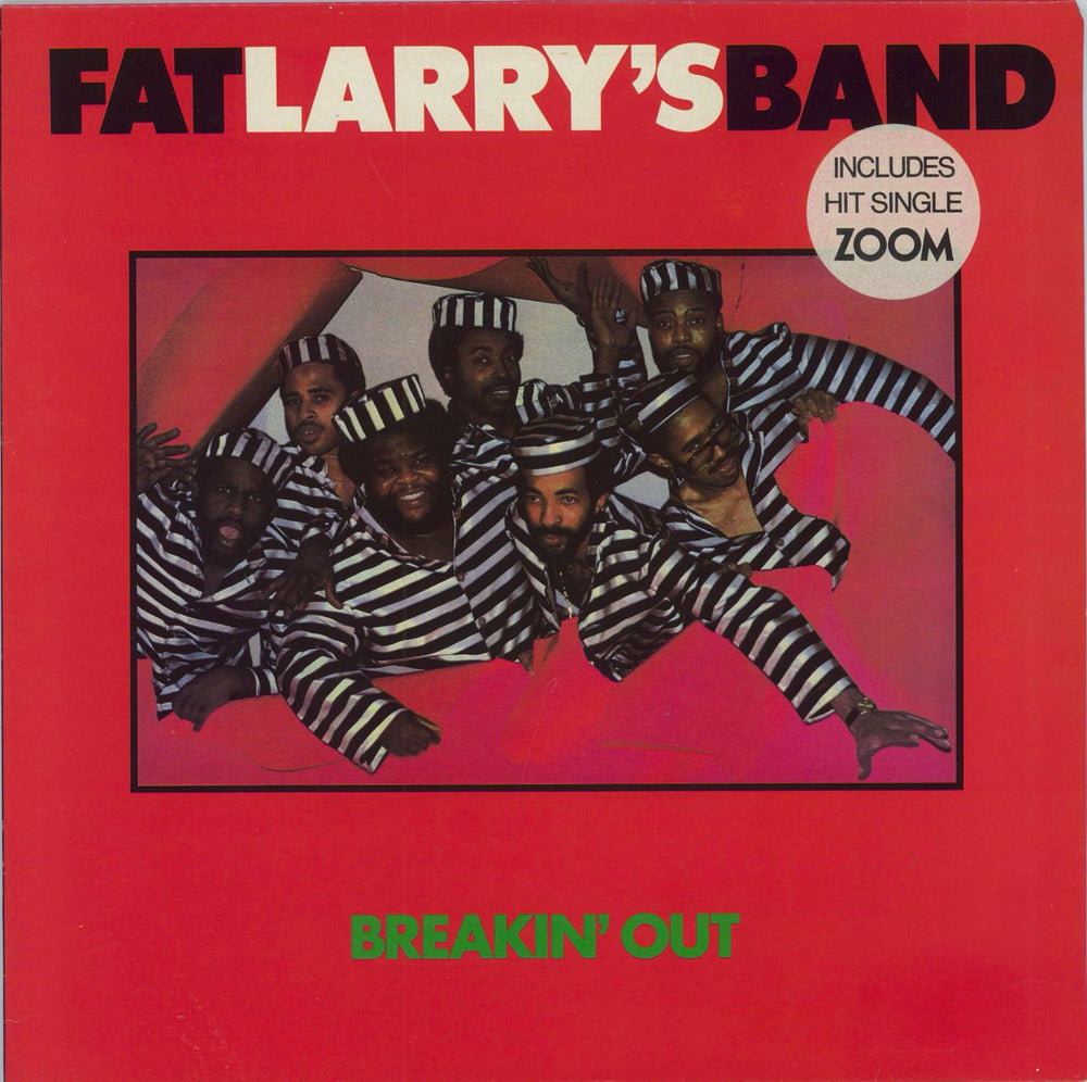 Fat Larry's Band Breakin' Out - Hype Sticker UK vinyl LP album (LP record) V2229