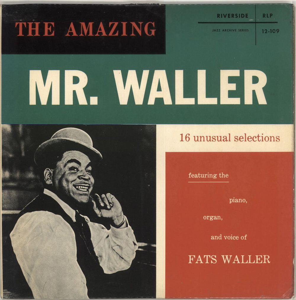 Fats Waller The Amazing Mr. Waller UK vinyl LP album (LP record) RLP12-109