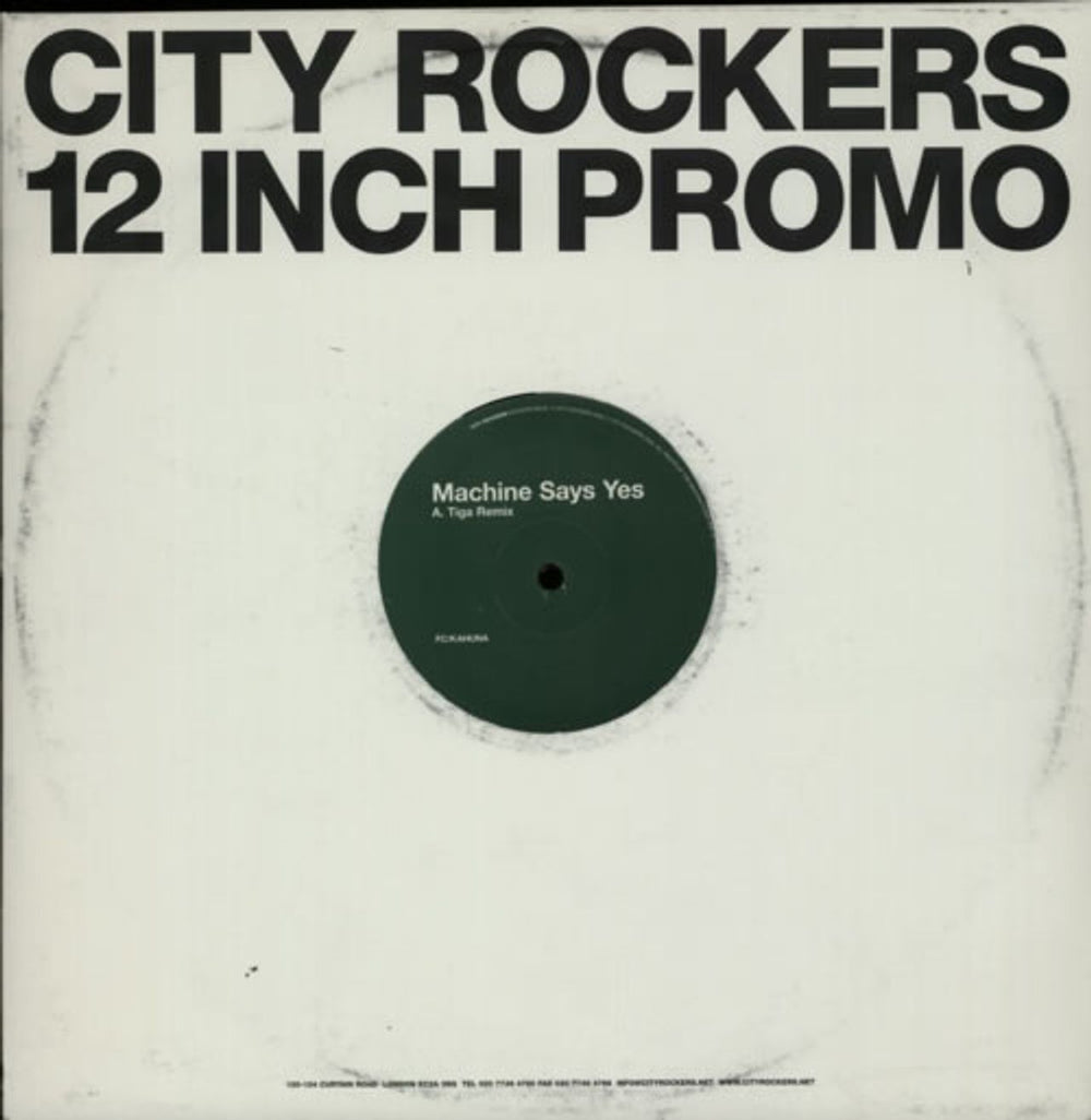 FC Kahuna Machine Says Yes UK Promo 12" vinyl single (12 inch record / Maxi-single) ROCKERS18DJR