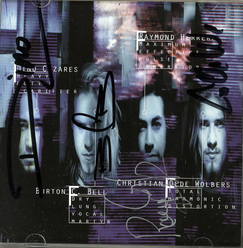 Fear Factory Demanufacture - Fully Autographed UK CD album (CDLP) FFYCDDE739339