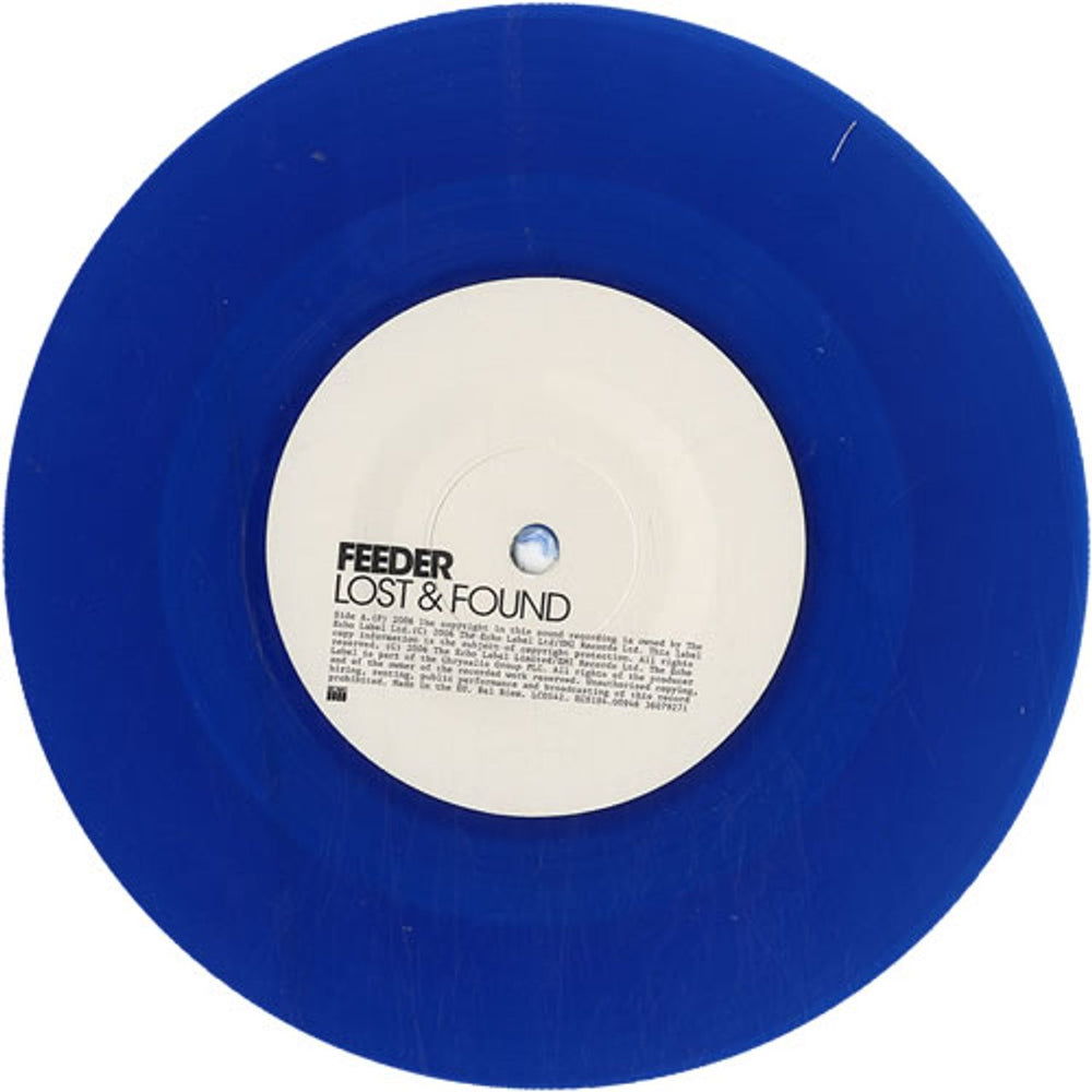Feeder Lost & Found - 1/2 - Blue Vinyl UK 7" vinyl single (7 inch record / 45) FEE07LO357482