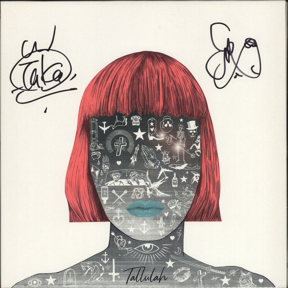 Feeder Tallulah - 180gm White Vinyl - Autographed UK vinyl LP album (LP record) FEE001LP