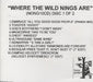 Fierce Panda Where The Wild Nings Are - 2 discs UK Promo CD-R acetate CD-R ACETATE