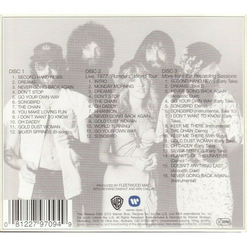 Fleetwood Mac Rumours - Expanded Edition - Sealed UK 3-CD album set (Triple CD) 081227970949