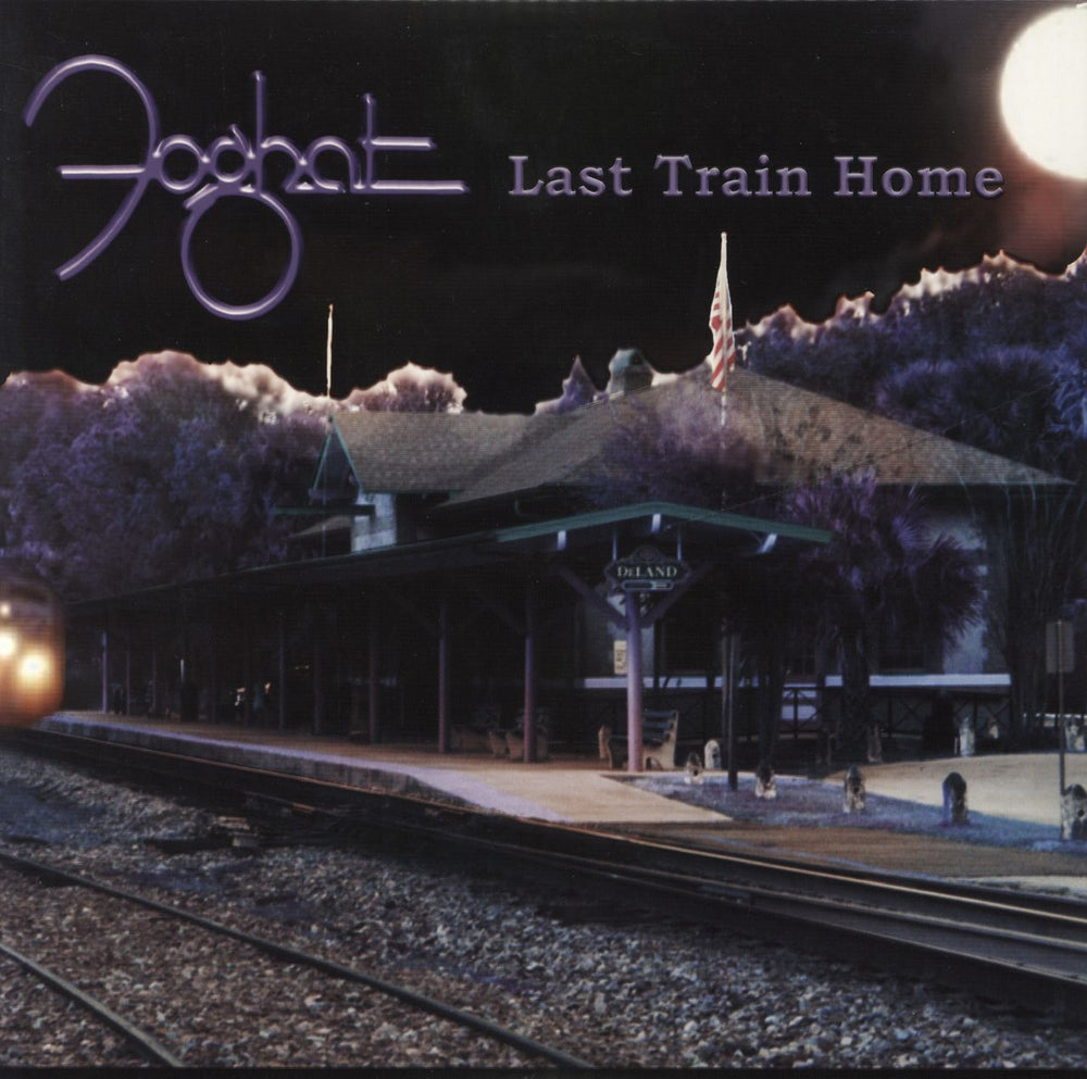 Foghat Last Train Home-Blue vinyl-numbered US 2-LP vinyl record set (Double LP Album) FHR006