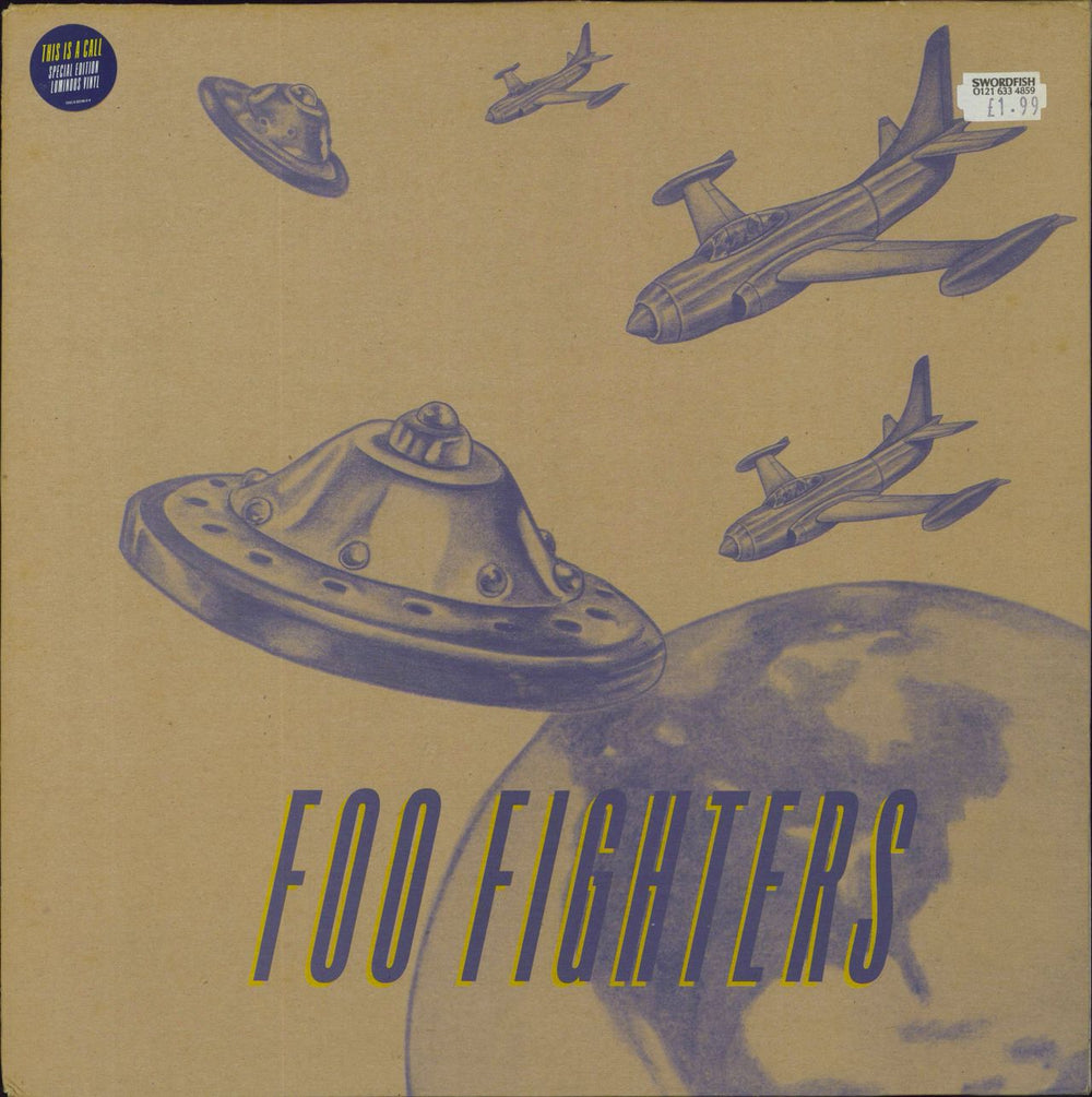 Foo Fighters This Is A Call - Luminous Vinyl - EX UK 12" vinyl single (12 inch record / Maxi-single) 12CL753