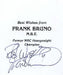 Frank Bruno Autographed Frank Bruno Photocard UK Promo photograph SIGNED PHOTOCARD