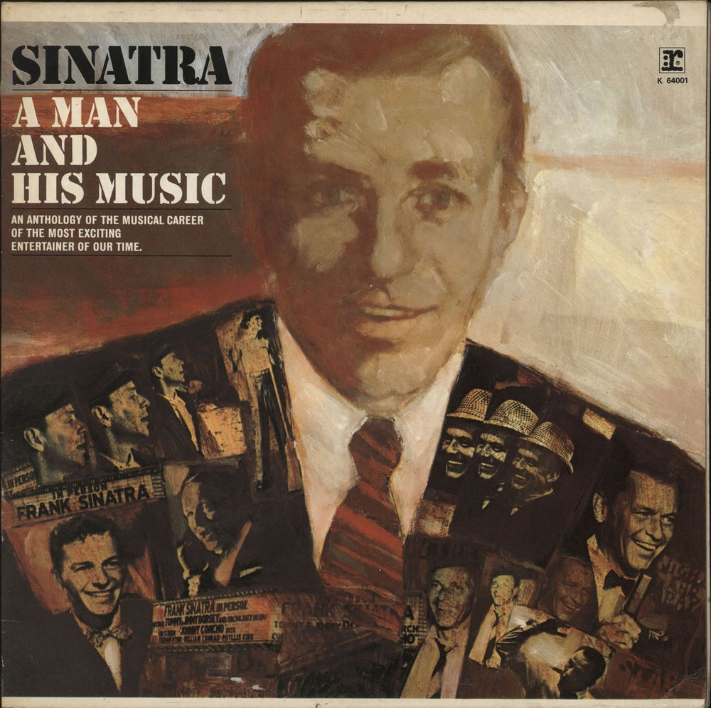 Frank Sinatra A Man And His Music UK 2-LP vinyl record set (Double LP Album) K64001