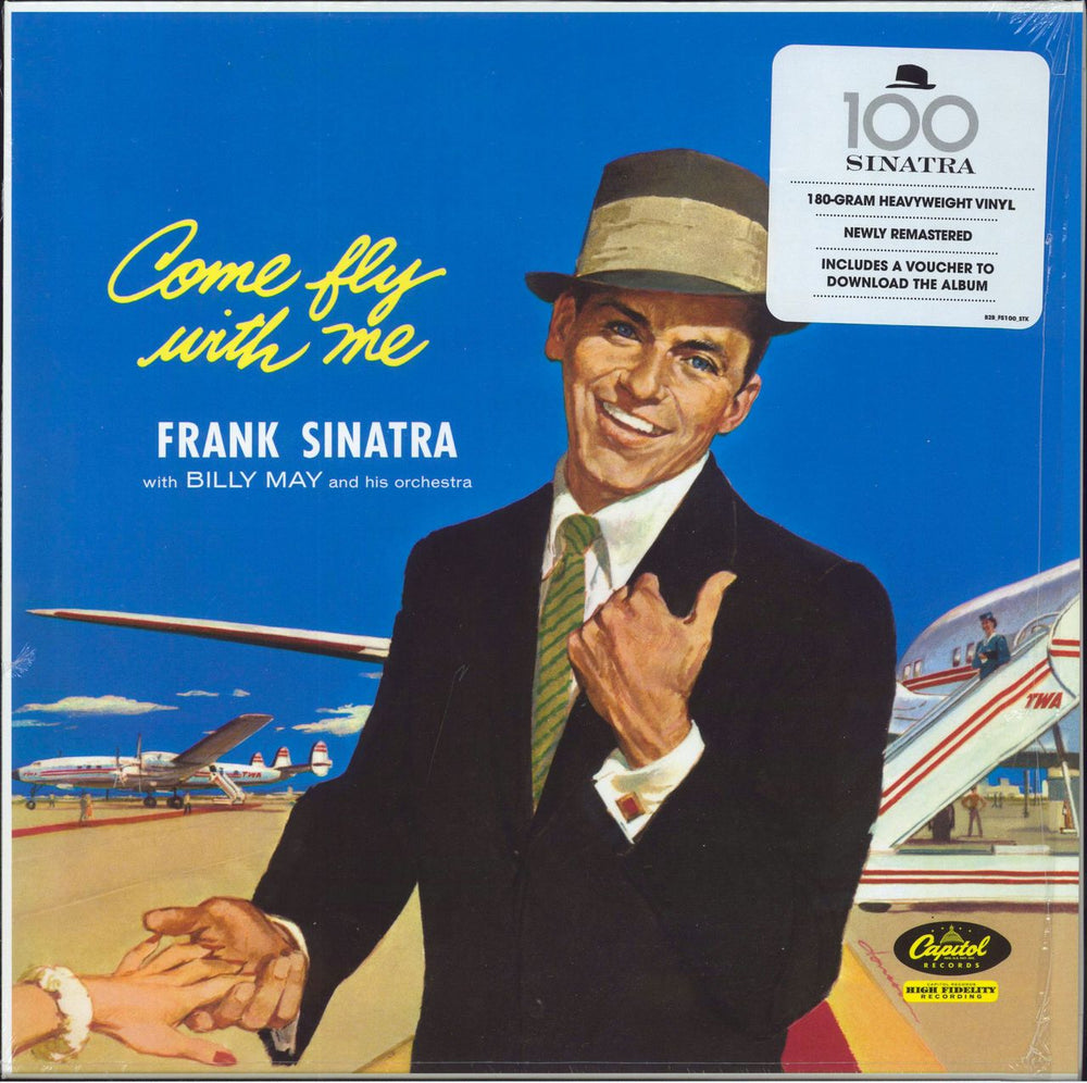 Frank Sinatra Come Fly With Me: Remastered - 180gm Vinyl + Shrink UK vinyl LP album (LP record) W920 / 602537761494