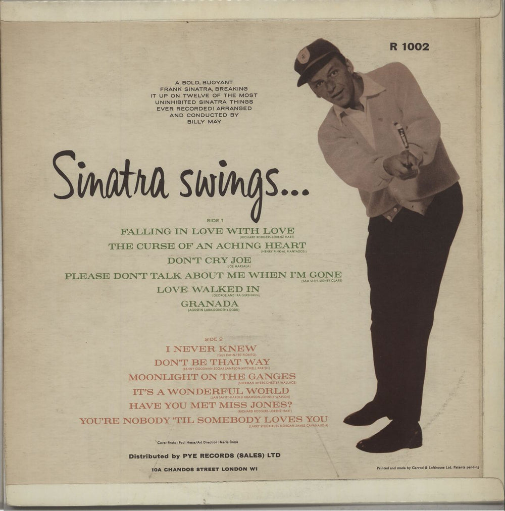 Frank Sinatra Sinatra Swings - 1st - EX UK vinyl LP album (LP record)