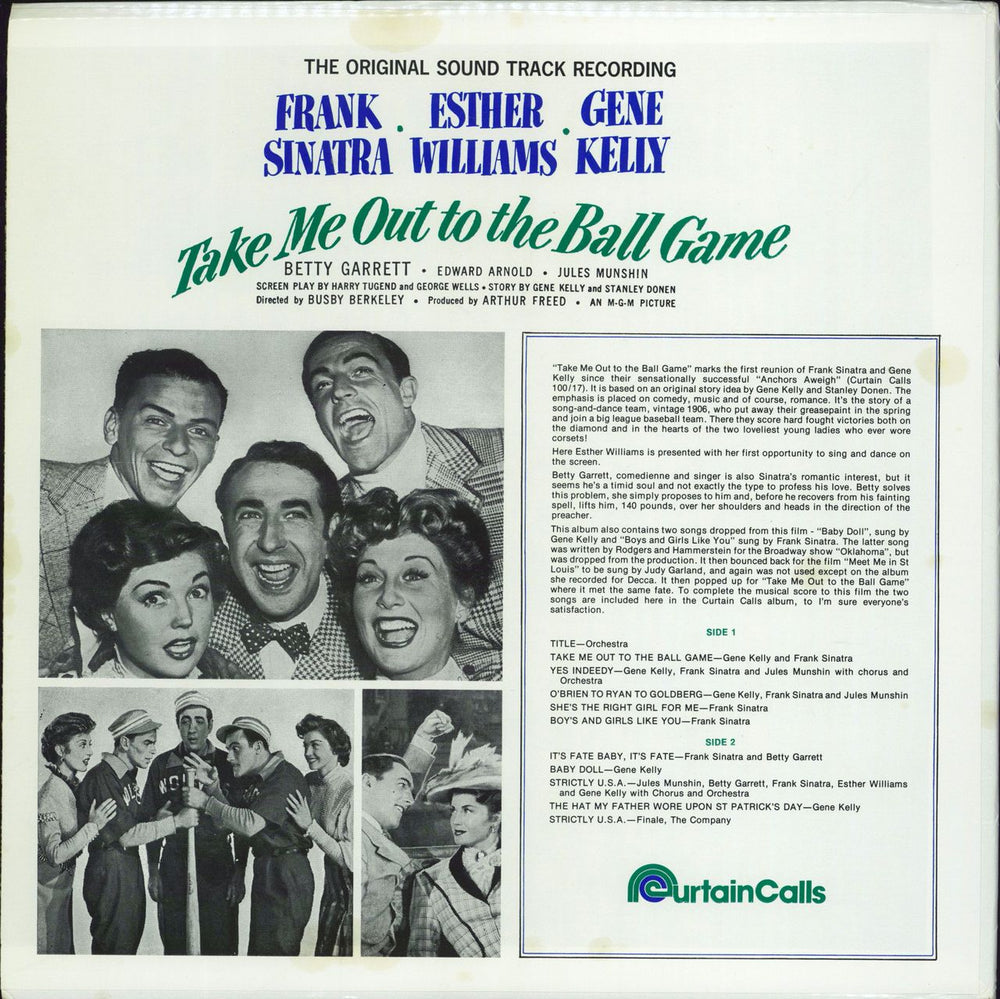 Frank Sinatra Take Me Out To The Ball Game US vinyl LP album (LP record)