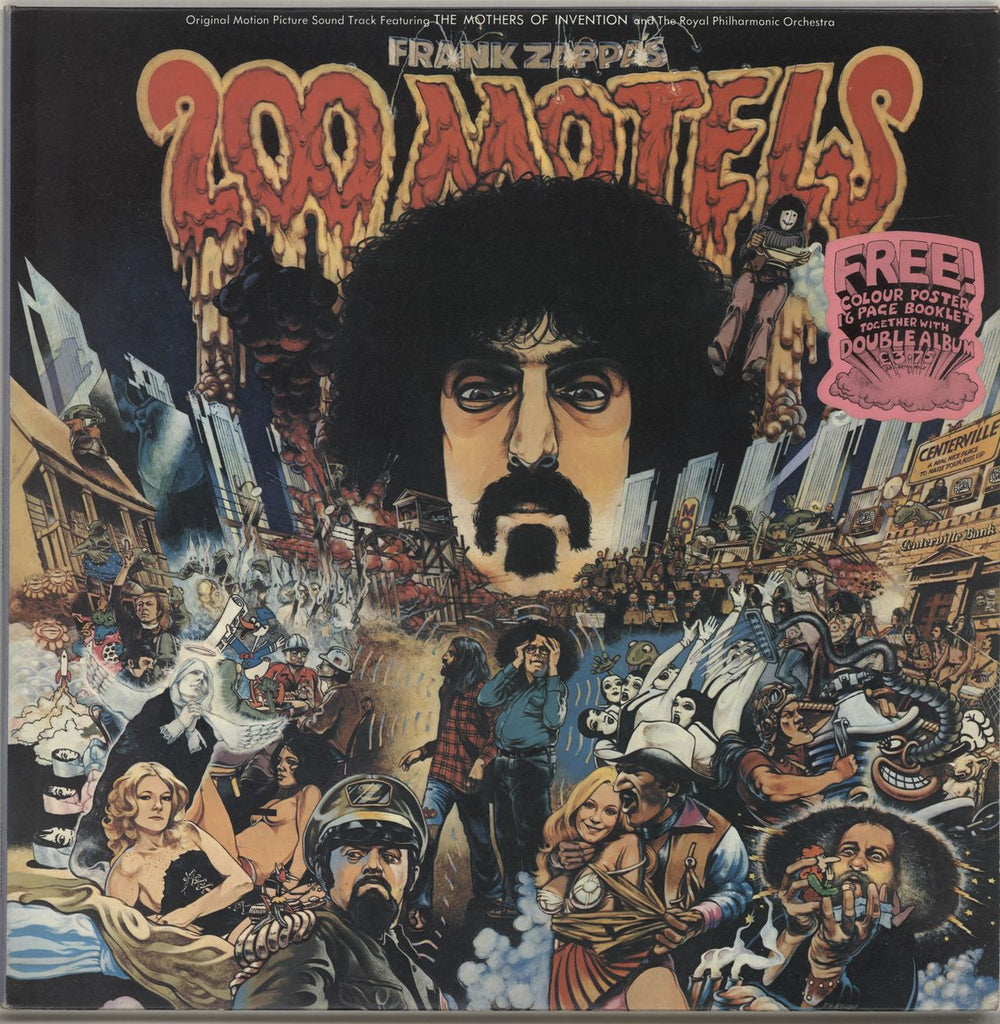 Frank Zappa 200 Motels - Complete with Booklet & Poster UK 2-LP vinyl record set (Double LP Album) UDF50003