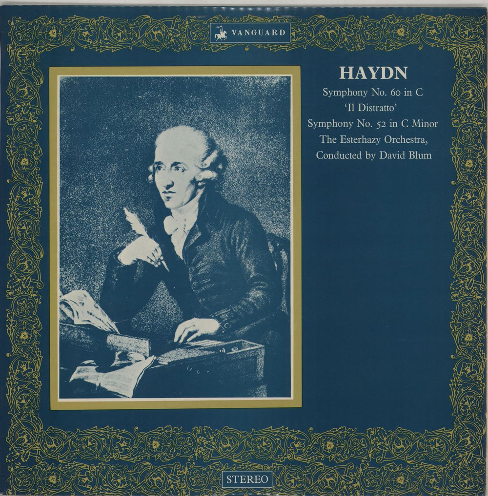 Franz Joseph Haydn Symphony No. 60 in C " Il Distratto" / Symphony No. 52 in C Minor UK vinyl LP album (LP record) VSL11042