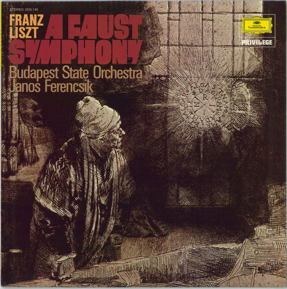 Franz Liszt A Faust Symphony UK vinyl LP album (LP record) 2535149