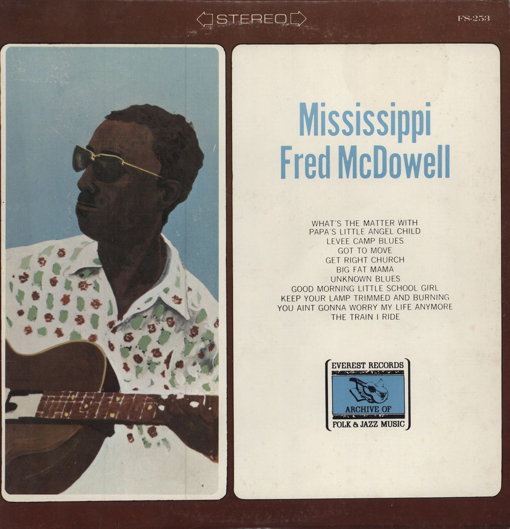 Fred McDowell Mississippi Fred McDowell French vinyl LP album (LP record) FS-253